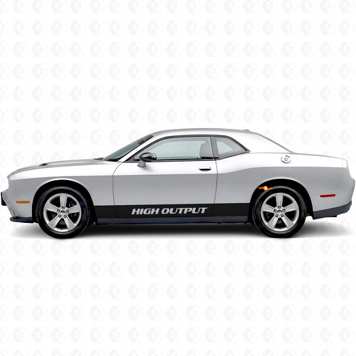 Hochleistungs-Gerade Streifen Seiten Vinyl Aufkleber für Dodge Challenger