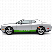 Hochleistungs-Gerade Streifen Seiten Vinyl Aufkleber für Dodge Challenger_3