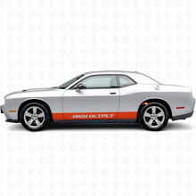Hochleistungs-Gerade Streifen Seiten Vinyl Aufkleber für Dodge Challenger_4