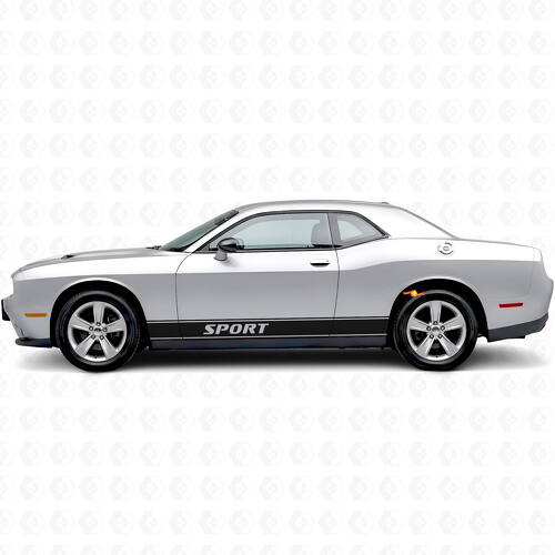 Sportumriss-Streifen Seitenvinyl-Aufkleber für Dodge Challenger