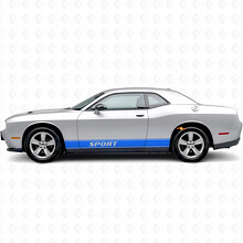 Sportumriss-Streifen Seitenvinyl-Aufkleber für Dodge Challenger_2