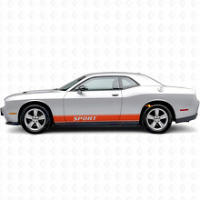 Sportumriss-Streifen Seitenvinyl-Aufkleber für Dodge Challenger_4