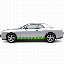 Block-Streifen Seiten-Vinyl-Aufkleber für Dodge Challenger_3