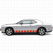 Block-Streifen Seiten-Vinyl-Aufkleber für Dodge Challenger_4