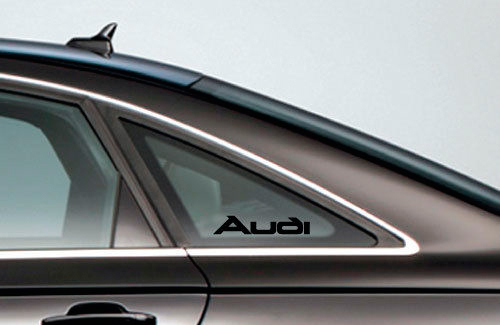 Quattro Emblem Anstecker für AUDI Logo Deckel Aufkleber Flat Trim -   Schweiz