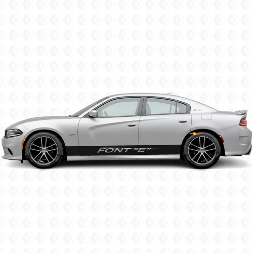 Individuelle gerade Seitenstreifen Vinyl-Aufkleber für Dodge Charger 2015-2026