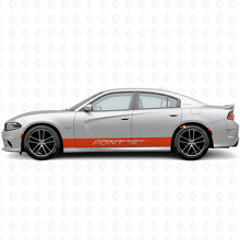 Individuelle gerade Seitenstreifen Vinyl-Aufkleber für Dodge Charger 2015-2026_4