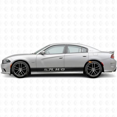 5,7L H/O Umriss-Streifen Seiten Vinyl Aufkleber für Dodge Charger 2015-2026