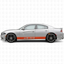 6,1L H/O Umriss-Streifen Seiten-Vinyl-Aufkleber für Dodge Charger 2015-2026_4