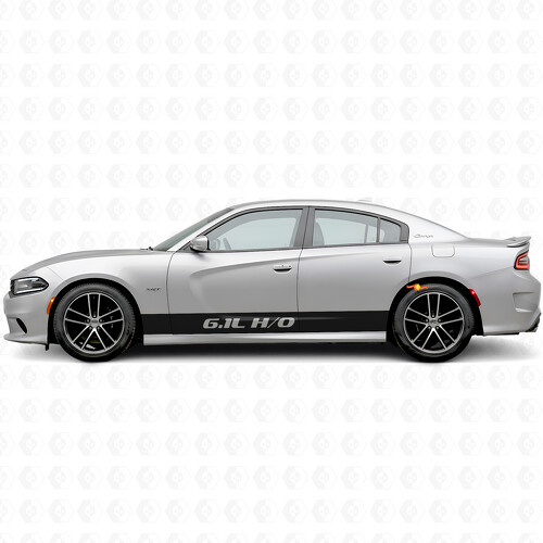6,1L H/O Gerade Streifen Seiten-Vinyl-Aufkleber für Dodge Charger 2015-2026
