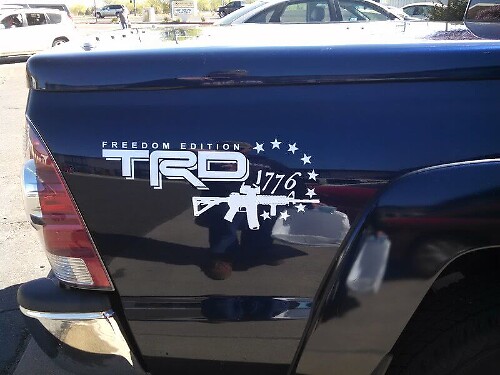 TRD Style Freedom Edition 1776 Seitenbettr Vinylaufkleber-Set für Toyota Tacoma