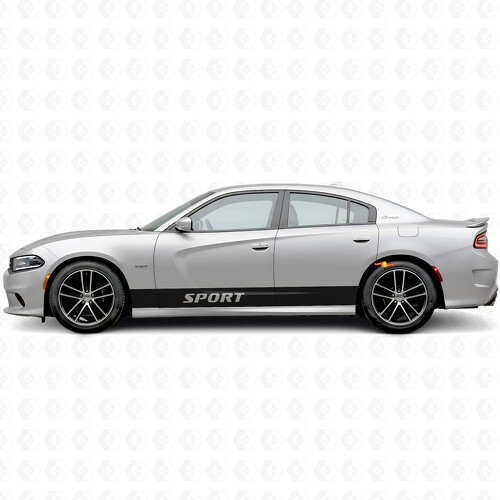 Sport Gerade Streifen Seiten Vinyl-Aufkleber für Dodge Charger 2015-2026