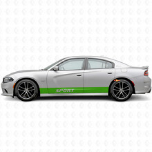 Sport Gerade Streifen Seiten Vinyl-Aufkleber für Dodge Charger 2015-2026_3