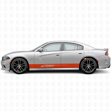Sport Gerade Streifen Seiten Vinyl-Aufkleber für Dodge Charger 2015-2026_4