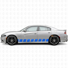 Block-Streifen Seiten-Vinylaufkleber für Dodge Charger 2015-2026_2