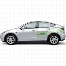 Future In Motion Dreieck-Stil Seitenaufkleber für Tesla Model Y_3