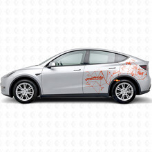 Future In Motion Dreieck-Stil Seitenaufkleber für Tesla Model Y_4