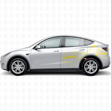 Future In Motion Dreieck-Stil Seitenaufkleber für Tesla Model Y_5