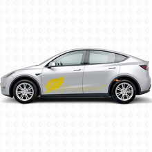 Grüner Energie-Schaltkreiss-Stil Seiten-Tür Vinyl-Aufkleber für Tesla Model Y_5