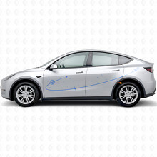 Side Space Route Vinyl-Aufkleber für Tesla Model Y_2