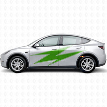 Lightning mit Kontur Seitlicher Vinyl-Aufkleber für Tesla Model Y_3