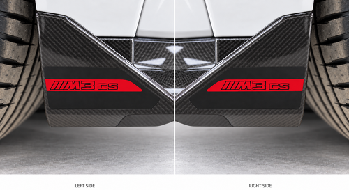 2 Stück für BMW M3 CSL Frontspoiler Vinyl-Aufkleber Paar für BMW M3 CS 2024