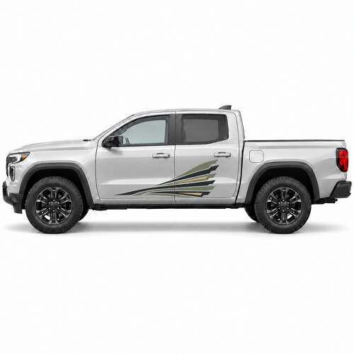 Kestrel Wake Seitentür-Aufkleberset für GMC Canyon Crew Cab_1
