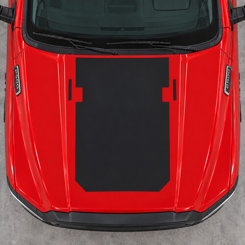 Trail Notch Blackout Hauben-Vinylaufkleber für RAM 2500 2021-2026