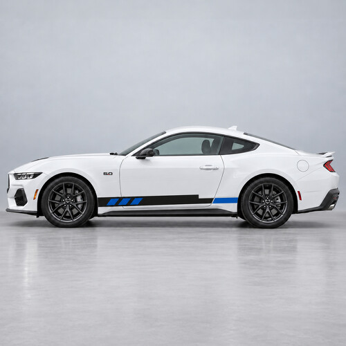 Coast Block Streifen Seiten Vinyl Aufkleber für Ford Mustang 2024