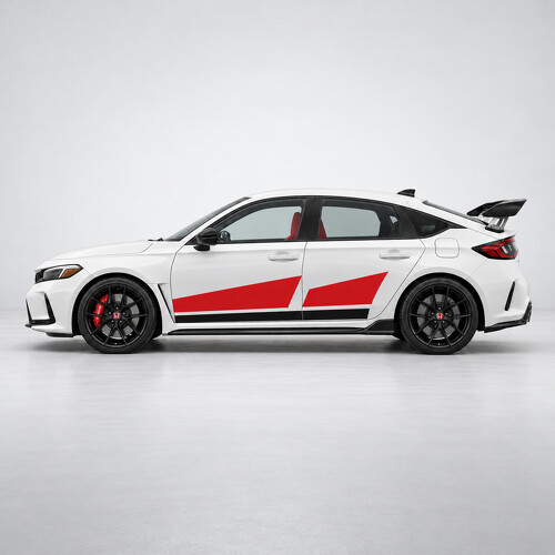 Apex Split Racing Grafik Seiten Vinyl Aufkleber für Honda Civic 2023