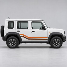 Doppel-Diagonal Seitenvinyl-Aufkleber-Set für Maruti Suzuki Jimny Alpha Fünftürer 2023_2