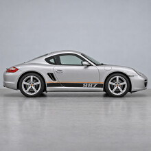 987 Schablonenstreifen Seiten-Vinyl-Aufklebersatz für Porsche Cayman 987 Coupe 2006_2