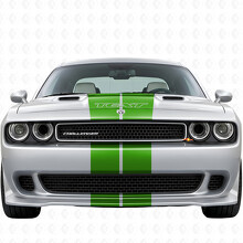 Doppelte Streifen mit individuellem Text Komplettset Vinylaufkleber für Dodge Challenger 2008-2014_7