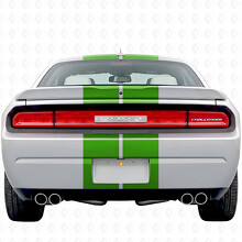 Doppelte Streifen mit individuellem Text Komplettset Vinylaufkleber für Dodge Challenger 2008-2014_9