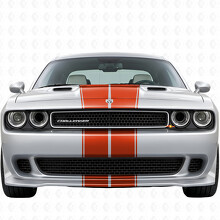 Doppelte Konturstreifen Komplettset Vinylaufkleber für Dodge Challenger 2008-2014_4