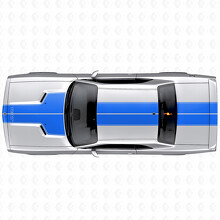 Vollständiges Vinyl-Aufkleberset mit Doppelkontur-Streifen & individuellem Text für Dodge Challenger 2008-2014_8