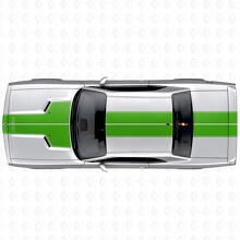 Duale benutzerdefinierte Umrissstreifen Motorhaube Dach Kofferraum Vinyl-Aufkleber Sticker für Dodge Challenger 2008-2014_3