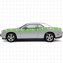 Strobe-Streifen Seiten-Vinylaufkleber für Dodge Challenger_3