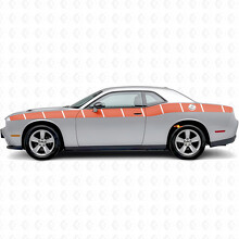 Strobe-Streifen Seiten-Vinylaufkleber für Dodge Challenger_4