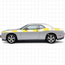 Streifen mit Stroboskop-Grafik Seitlicher Vinyl Aufkleber für Dodge Challenger_5