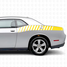 Strobe-Streifen Heckseitiger Vinyl-Aufkleber für Dodge Challenger_5
