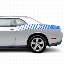 Individuelle Stroboskopstreifen Seitenwand Vinyl-Aufkleber für Dodge Challenger_2