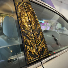 Golden Lion Türpfosten Vinyl Aufkleber Sticker_2