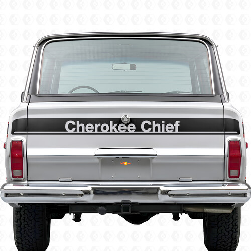 Cherokee Chief Heckklappen Vinyl-Aufkleber für Jeep Cherokee 1981-83_1