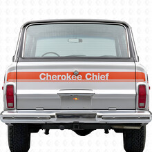 Cherokee Chief Heckklappen Vinyl-Aufkleber für Jeep Cherokee 1981-83_4