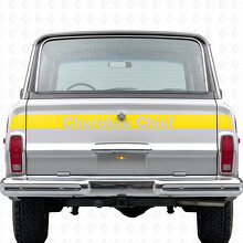 Cherokee Chief Heckklappen Vinyl-Aufkleber für Jeep Cherokee 1981-83_5