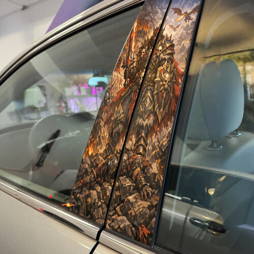 Warlord King Door Pillar Vinyl Decal Sticker