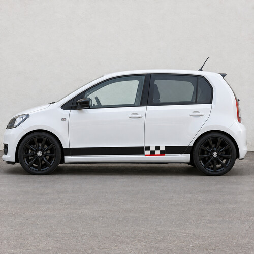 Checker Fensterleisten Seiten-Vinylaufkleber für Skoda Citigo