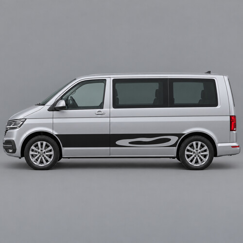 Contour Lagoon Seiten Vinyl Aufkleber für Volkswagen Multivan T6.1 SWB 2019-2024_1