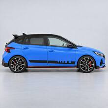 Pit Lane Zähne Seiten Vinyl-Aufkleber für Hyundai i20 N BC3 2021-2024_2